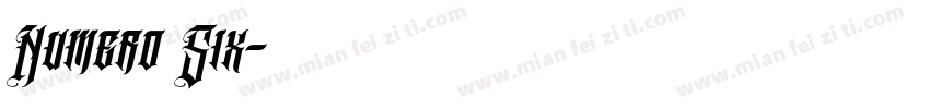 Numero Six字体转换